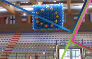 bandiera europea palloncini